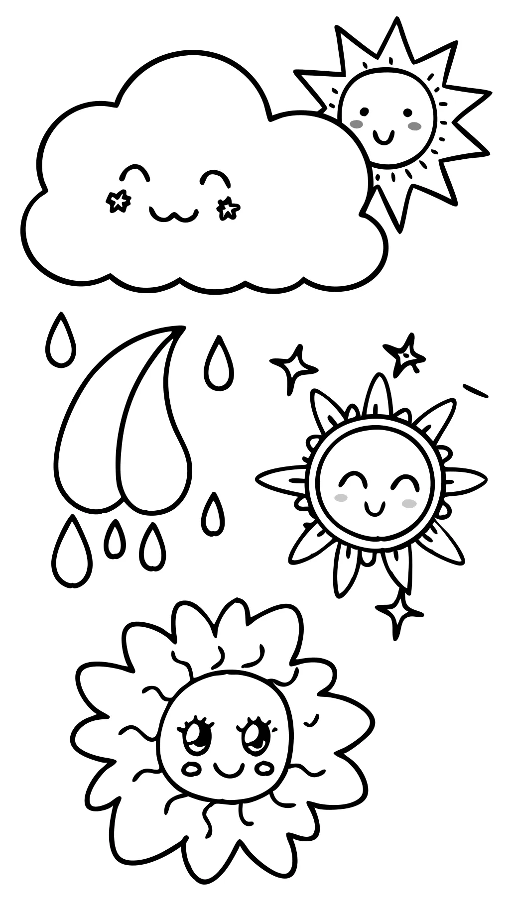 coloriages météo